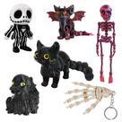 Figurinhas assustadoras impressas em 3D XLMJDZQ para festas de Halloween Figurinhas assustadoras impressas em 3D XLMJDZQ para festas de Halloween