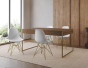 Filadelfia 120x75 Ferro Dourado Tampo Amendoa Cadeira Ferro Dourado Assento Branco Filadelfia 120x75 Ferro Dourado Tampo Amendoa Cadeira Ferro Dourado Assento Branco