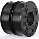 Filamento de impressora 3D Amoybaby Black Silk PLA 1,75 mm 2 kg Filamento de impressora 3D Amoybaby Black Silk PLA 1,75 mm 2 kg