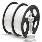 Filamento de impressora 3D ANYCUBIC PLA+ 1,75 mm 1 KG branco+branco