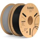 Filamento de impressora 3D ELEGOO PLA Plus 1,75 mm preto e cinza 2 kg Filamento de impressora 3D ELEGOO PLA Plus 1,75 mm preto e cinza 2 kg