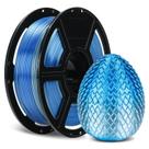 Filamento de impressora 3D FLASHFORGE Silk Dual Color 1 kg azul-prata