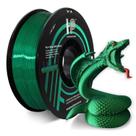 Filamento de impressora 3D HP3DF PLA Silk Green 1,75 mm 1 kg