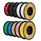 Filamento de impressora 3D Kingroon PLA 1,75 mm 10 kg (22 libras) 10 rolos Filamento de impressora 3D Kingroon PLA 1,75 mm 10 kg (22 libras) 10 rolos