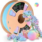 Filamento de impressora 3D OVV3D PLA 1,75 mm fosco tricolor arco-íris