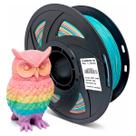 Filamento de Impressora 3D PLA Rainbow 1.75mm 1KG Cor Brilhante Textura Macia Masterprint Filamento 3D