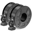 Filamento de impressora 3D SUNLU PLA 1,75 mm 2 kg (1 kg x 2) cinza+cinza Filamento de impressora 3D SUNLU PLA 1,75 mm 2 kg (1 kg x 2) cinza+cinza