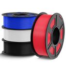 Filamento de impressora 3D TECBEARS PETG 1,75 mm Pacote de 4 cores de 4 kg