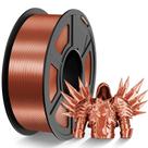 Filamento de impressora 3D TECBEARS Silk PLA 1,75 mm 1 kg de cobre vermelho