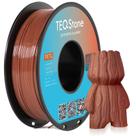 Filamento de impressora 3D TeqStone PETG 1,75 mm marrom, bobina de 1 kg