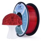 Filamento de impressora 3D ZIRO PLA 1,75 mm transparente vermelho