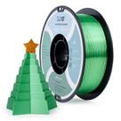 Filamento de impressora 3D ZIRO Silky PLA 1,75 mm verde de Natal