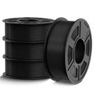 Filamento para impressora 3D TECBEARS PETG 1,75 mm preto 4x1kg