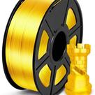 Filamento PLA 3D Prata Brilhante 1.75mm Superfície Lisa Precisão Dimensional 250g