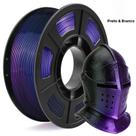 Filamento PLA De Seda Bicolor 1.75mm Preto Roxo Brilhante Com Efeito Metálico Para Impressora 3D