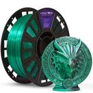 Filamento PLA Duo Color Shadow Verde e Preto VSilk 1kg Filamento PLA Duo Color Shadow Verde e Preto VSilk 1kg