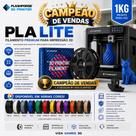 Filamento PLA Lite Flashforge Preto 1Kg 1.75mm Alta Qualidade Impressão 3D Profissional