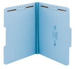 File Folder Smead, placa prensada 100% reciclada, 2 fixadores, azul