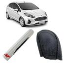 Filete Cromado Alavanca Freio Auxiliar E Capa Couro Câmbio Automático E Manual Ka 2016 á 2021 Filete Cromado Alavanca Freio Auxiliar E Capa Couro Câmbio Automático E Manual Ka 2016 á 2021