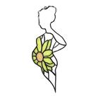 Filha de vidro janela pendurada estatueta janela pendurada presente de gravidez para mulheres