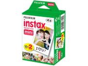 Filme de Câmera Papel Fotográfico Polaroid Fujifilm Instax Mini 20 Fotos Instax Mini Link Foto Retrô