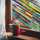 Filme de privacidade para janelas Windimiley 3D Vintage Floral 43x100cm