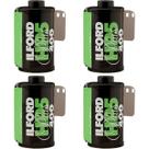 Filme Ilford HP-5 Plus 400 35mm Preto e Branco 24 Exp x4