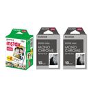 Filme instantâneo Fujifilm Instax Mini, pacote com 3 unidades para Mini 90 8 70 7s 50s 25 300