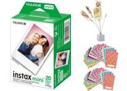 Filme instantâneo Fujifilm Instax Mini Twin Pack (20 fotos)