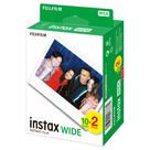 Filme instantâneo Fujifilm Instax Wide, pacote com 2 (branco), 20 exposições
