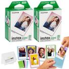 Filme + molduras fotográficas com ímã colorido + Tecido Fujifilm Mini Instax