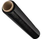 Filme Stretch 400 Metros Manual Preto Bobina Com 4Kg Excelente Aderência