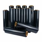 Filme Stretch Preto Virgem 50cm x 200m Kit com 8 Rolos