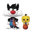 Filmes POP de Toy Funko Space Jam: um novo legado: Slyvester e Tweety
