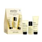 Filosofia de pureza simplificada do Skincare Set com limpador, máscara e hidratante