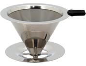 FILTER FILTRO CAFÉ 9x15x12cm INOX PRATA