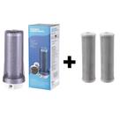 Filtro Agua 9 3/4 Ponto De Uso Pou Carvão Ativado Bbi F230pou Transparente + 2 Refis