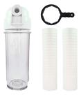 Filtro Agua Cavalete Caixa Pou 2 Refil Filtro Pp Ranhurado