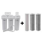 Filtro Água Triplo Bbi Branco Fab Cerveja Tira Cloro + Refis