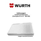 Filtro ar condicionado vw gol parati saveiro giii e giv - wurth