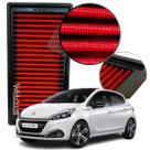 Filtro Ar Esportivo Peugeot 208 1.2 12v Flex Ano 2016 A 2020 Active Flex Pack Allure 2017 2018 2019 lavável reutilizável potencia Filtro Ar Esportivo Peugeot 208 1.2 12v Flex Ano 2016 A 2020 Active Flex Pack Allure 2017 2018 2019 lavável reutilizável potencia