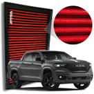 Filtro Ar Esportivo Rampage Rebel 2.0 Hurricane 2023 a 2025 Laramie RT R/T Lavável Reutilizável Potencia Filtro Ar Esportivo Rampage Rebel 2.0 Hurricane 2023 a 2025 Laramie RT R/T Lavável Reutilizável Potencia