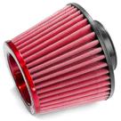 Filtro ar grande monofluxo base de borracha 62mm vermelho (rc441vm) race chrome