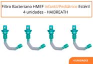 Filtro Bacteriano HMEF Infantil/Pediátrico Estéril 4 unidades - HAIBREATH Filtro Bacteriano HMEF Infantil/Pediátrico Estéril 4 unidades - HAIBREATH