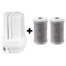 Filtro Branco Carvão Ativado Pou Bbi F125 + 2 Refis Filtro Branco Carvão Ativado Pou Bbi F125 + 2 Refis