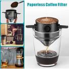 Filtro Cafe Mini Coador de Café Portátil Dobrável Aço Inox Reutilizavel Cozinha