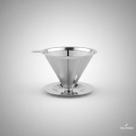 Filtro Coador De Café Aço Inox Tamanho 102 Reutilizável higiênico, mantem o sabor sem gosto residual