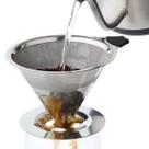 Filtro Coador De Café Inox Peneira Aço Reutilizável Delicadeza