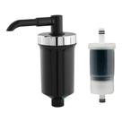Filtro Copo Abs Universal Com Refil Para Torneira COPO PRETO:PRETOCOPO:CROMADO