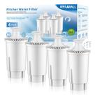 Filtro de água BREAUILL compatível com Brita Classic, 4 unidades